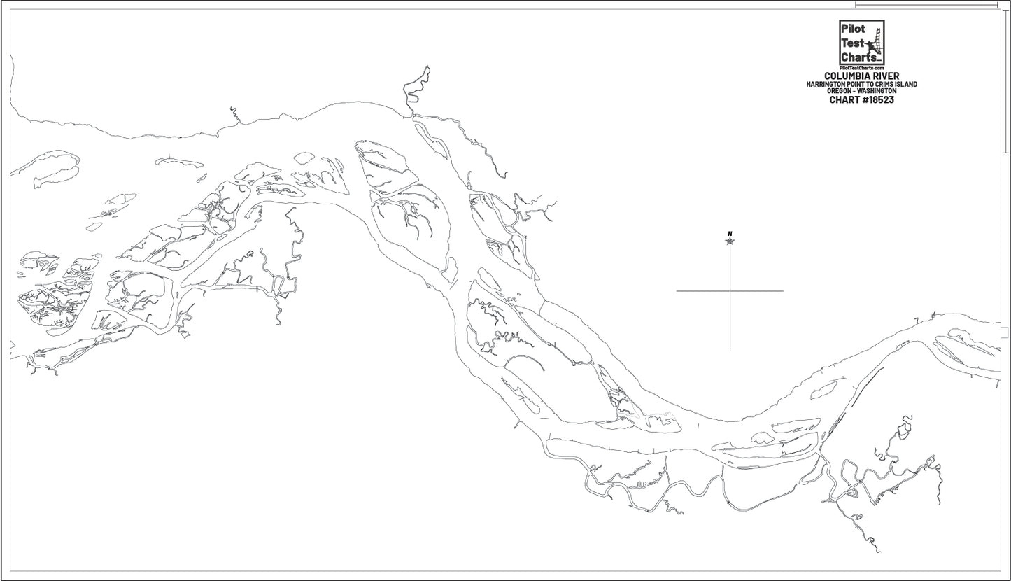 #18523 Columbia River, Harrington Point to Crims Island, Oregon - Washington