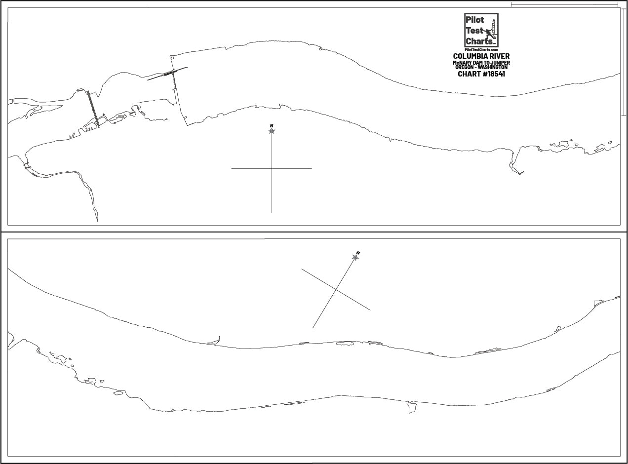 #18541 Columbia River,Mcnary Dam to Juniper, Oregon - Washington Chart