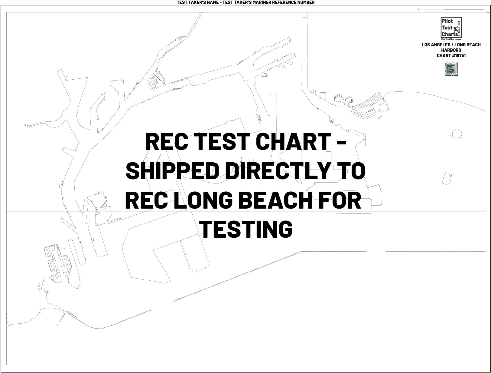 REC LONG BEACH Test Chart Catalog – Pilot Test Charts