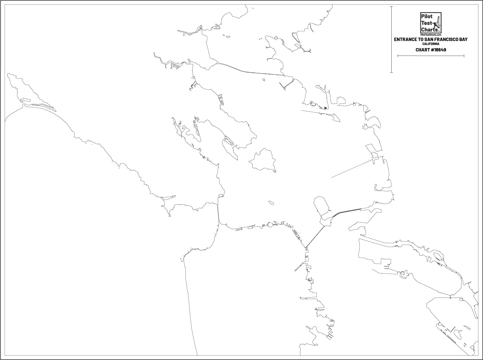 18649 Entrance To San Francisco Bay Chart Pilot Test Charts
