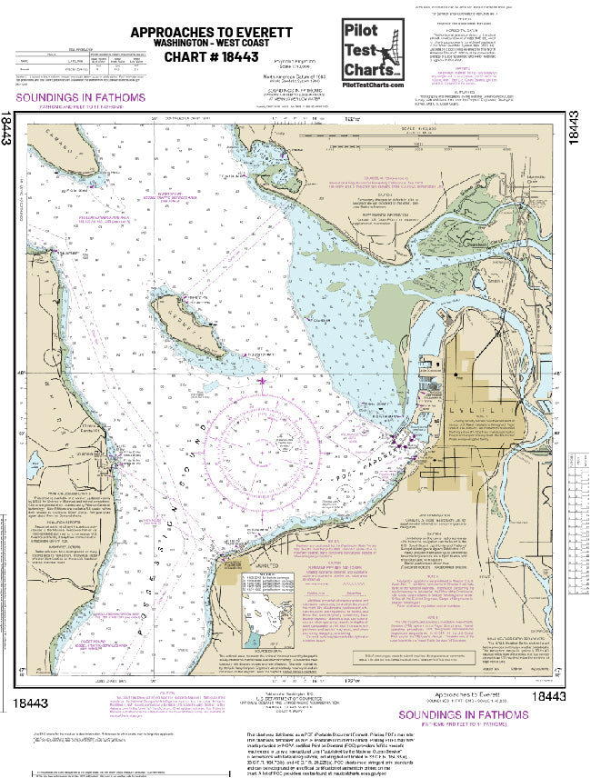 18443 Approaches To Everett, Washington Chart Pilot Test Charts