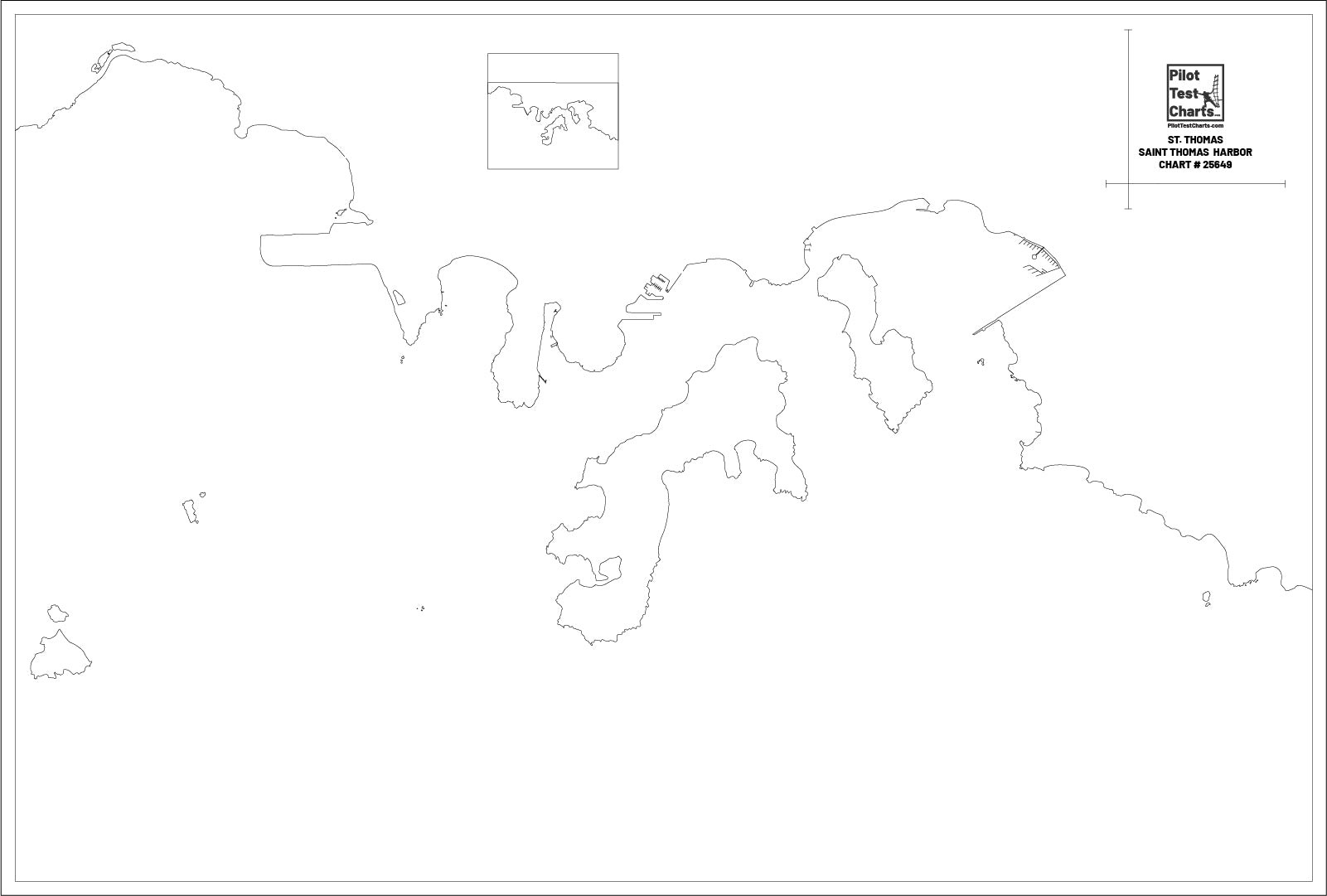 #25649 Saint Thomas Harbor, St. Thomas Chart – Pilot Test Charts